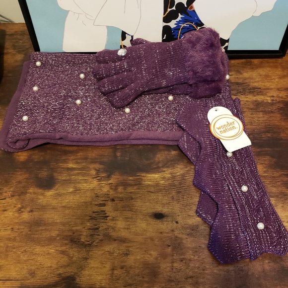 Girl's scarf set - Picture 2 of 2